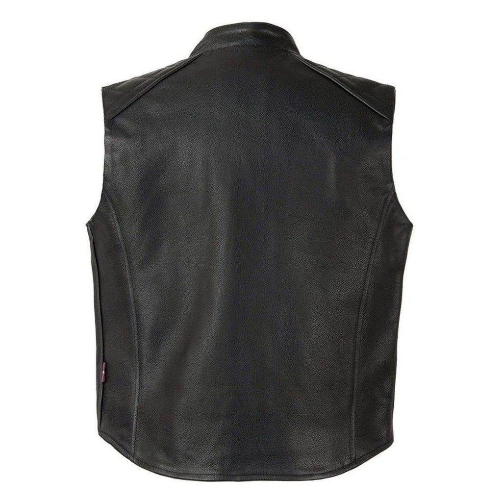 Ranger Leather Biker Vest by Skintan Leather – Badboy Jewellery