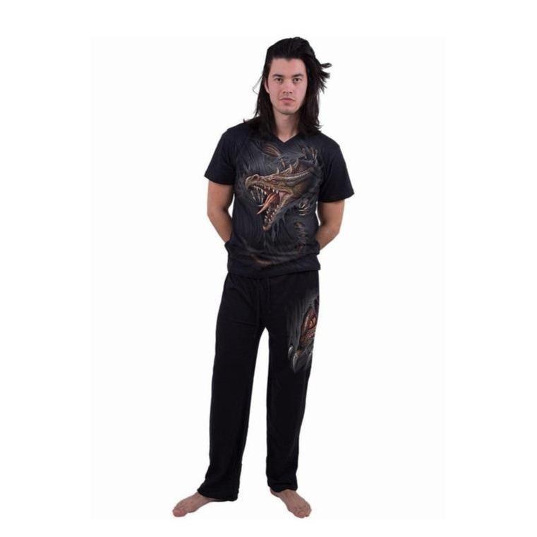 Spiral Breaking Out - 4pc Mens Gothic Pyjama Set