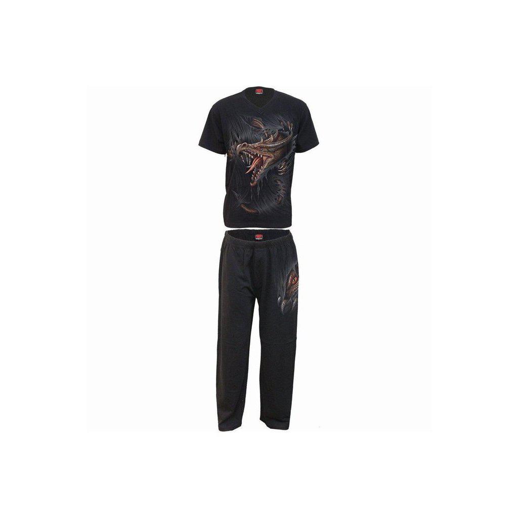 Spiral Breaking Out - 4pc Mens Gothic Pyjama Set