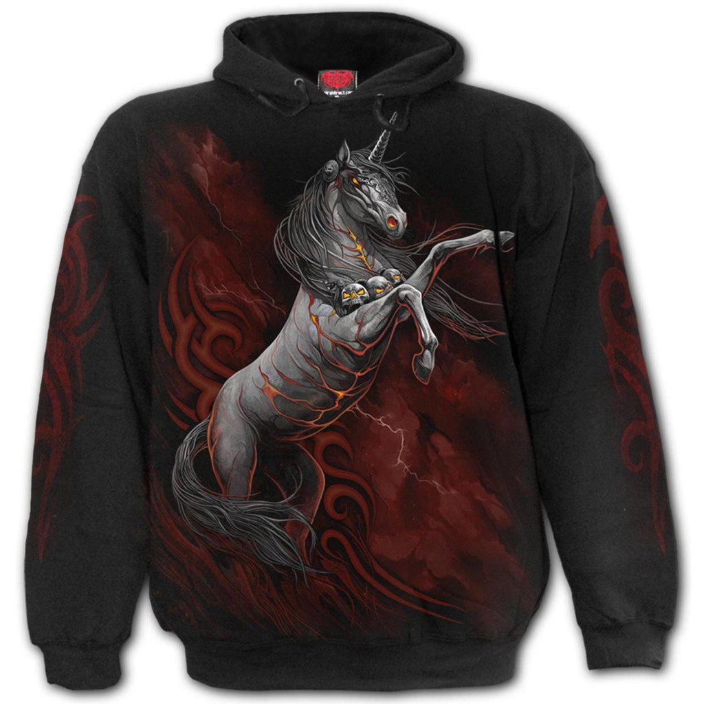 Spiral Infernal Unicorn - Hoody Black