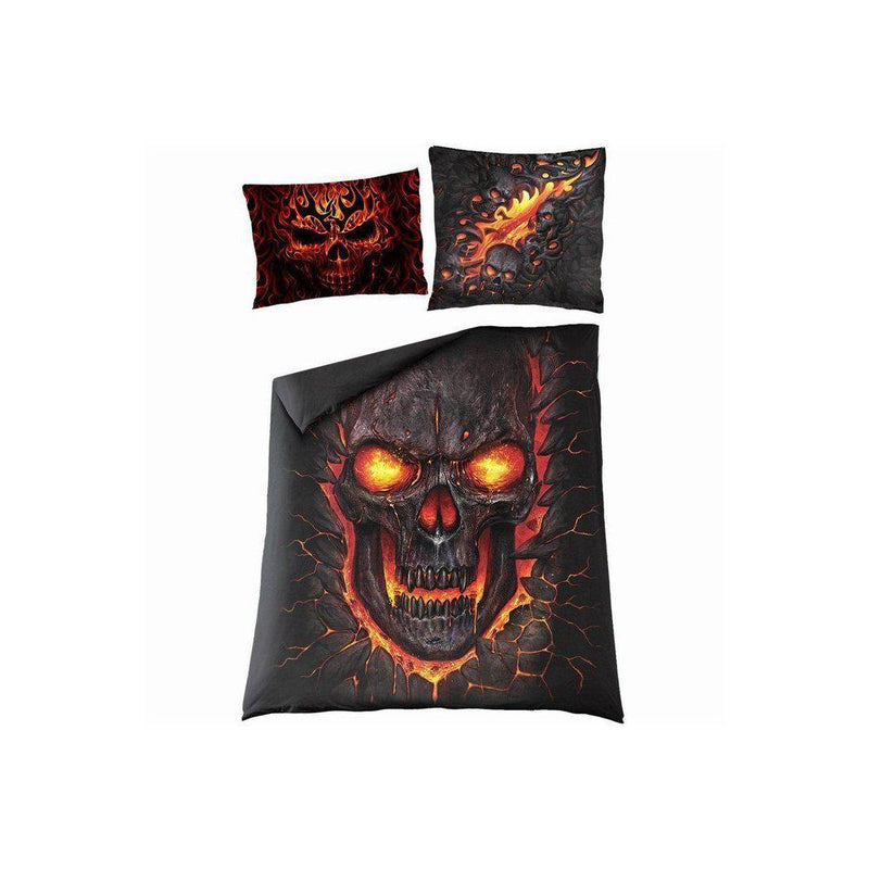 Spiral Skull Blast - Double Duvet Cover + UK And EU Pillow case